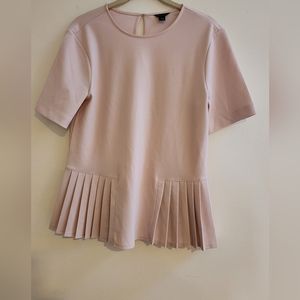 Ann Taylor pink ruffle top